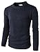 H2H Mens Casual Slim Fit Basic Designed Knit Pullover Sweater of Various Colors