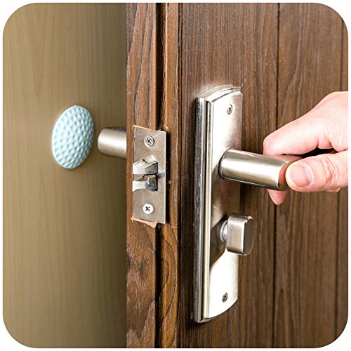 Oopsu 12 Pack Rubber Door Stopper Bumpers 12 Pack Colourful Self-adhesive Wall Protectors, Door Handle Bumper Guard Stopper Rubber Stop. Prevent Damage to Walls from Door Knobs Handles, Guard and Shie
