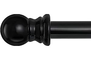 BARCETINE Extra Long Curtain Rods 120-inch To 170-inch,1”Heavy Duty for Living Room,Bedroom,Outdoor Patio,Metal Drapery Rod for 10-14.2 ft Curtain Pole With 4 Adjustable Brackets