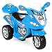Best Choice Products Kids 6V Electric 3-Wheel Motorcycle Ride On, LED Lights/Sound, Storage, Blue