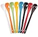 Freedi 7Pcs Porcelain Soup Spoons Colors Ceramic Dessert Coffee Spoons Gift 5in(Random Color)