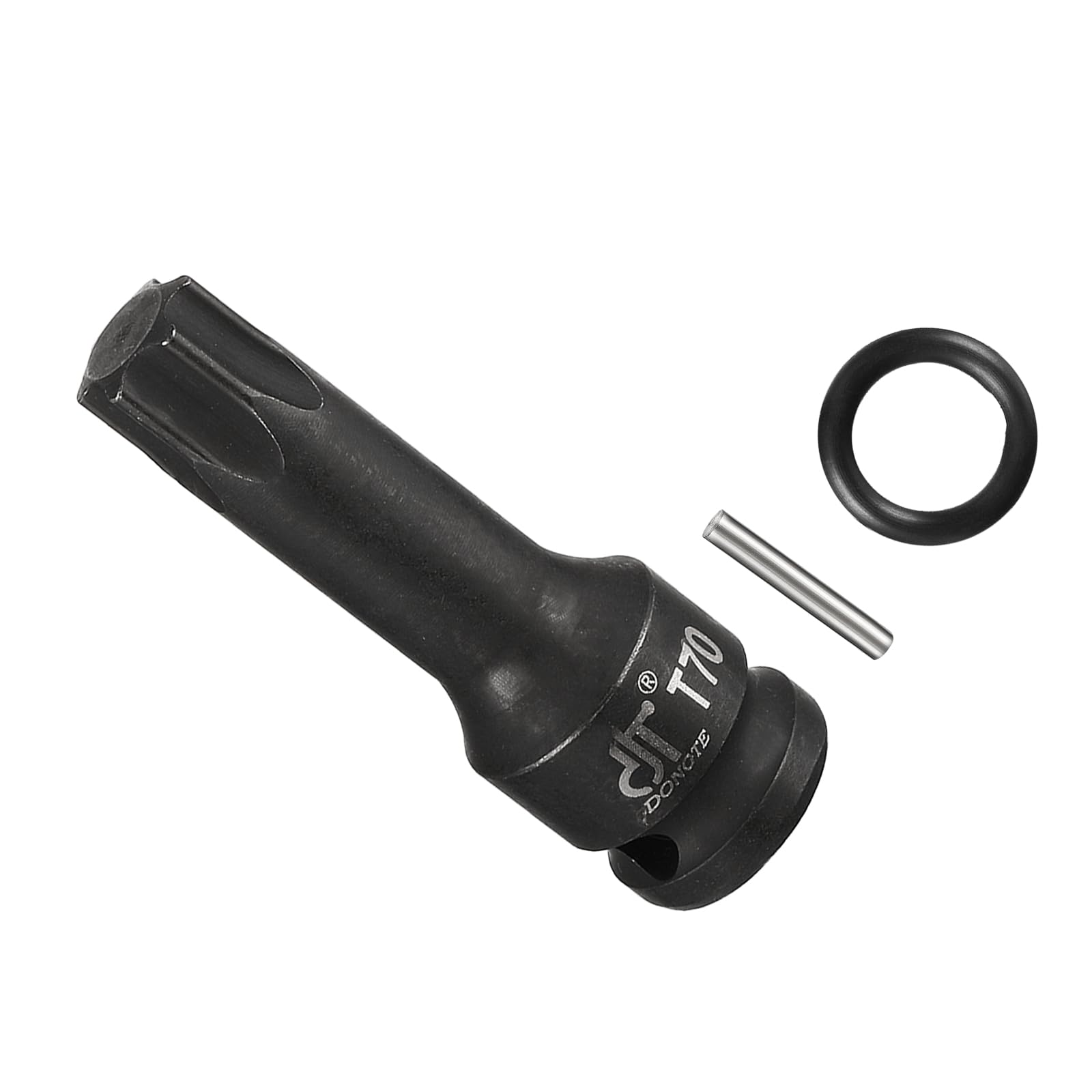 CoCud Impact Torx Bit Socket, T70 Socket 1/2" Drive 3" Length, Cr-Mo Steel Socket with O-Ring and Dowel Pin - (Applications: for Socket Head Cap Bolt)