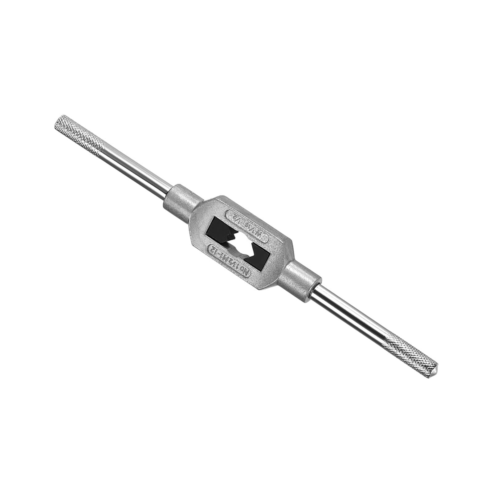CoCud Tap Wrench Handle, Fit M1-M12 W1/16-1/2 Taps Size, Zinc Alloy & Carbon Steel Adjustable Wrench Reamer Tapping Hand Tool - (Applications: for Tapping Operations), 1-Pieces