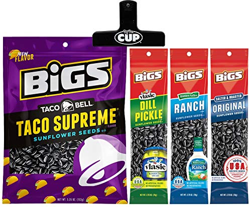 image for BIGS Sunflower Seeds 4 Flavor Variety, 5.35 Ounce Taco Bell, 2.75 Ounc