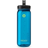 HydraPak Recon Clip & Carry - Wide Mouth Recycled Plastic Water Bottle (24oz or 32oz) - Eco Friendly, BPA Free, Tethered Cap