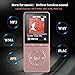 AGPTEK A20 8GB MP3 Player with FM Radio/Voice Recorder, 70 Hours Playback and Expandable Up to 64GB with Independent Lock & Volume Control, Rose Gold