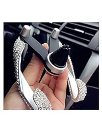 luckyshd Bling Rhinestone coche soporte de teléfono celular soporte de teléfono celular