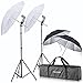 Neewer Off Camera Double Speedlight Flash ShoeMount Swivel Soft Umbrella Kit Compatible with Camera Flash Speedlights for Portrait Photography, Studio and Video Lighting