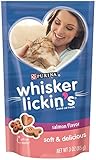 Whisker Lickin's Soft & Delicious Salmon Flavor Cat Treats, 3-Ounce Pouch, Pack of 10