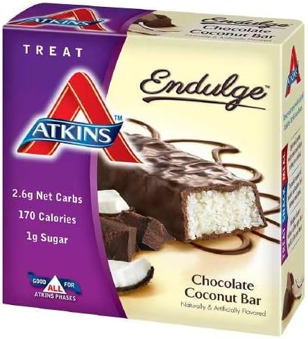 Atkins Endulge Treats, 5 pk, Chocolate Coconut 1.4 oz (40 g) pack of 3