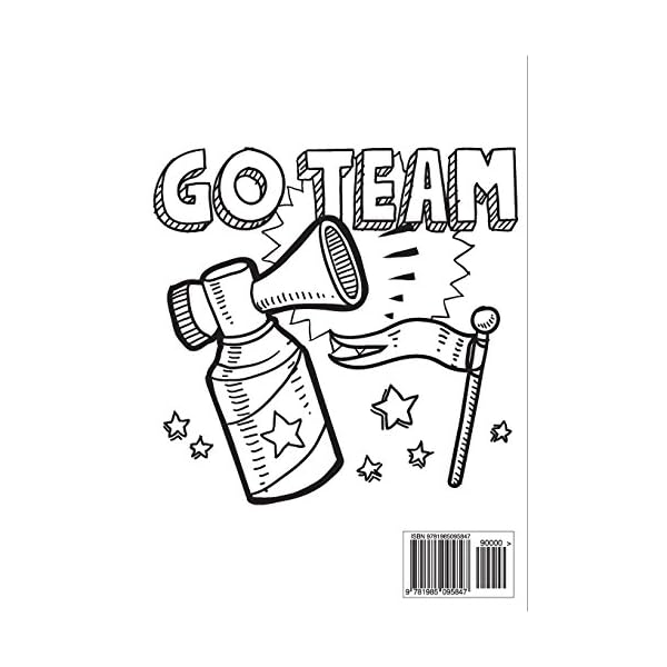 My Heart Beats in 8 Counts Cheerleading Journal for Girls Unique