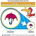 Teenitor 18 Sheets Heat Shrink Plastic, Shrinky Art Film Paper for Kids Creative Craft