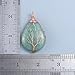 Top Plaza Wire Wrapped Tree of Life Natural Gemstone Teardrop Pendant Necklace Healing Crystal Chakra Jewelry for Women - Synthetic Green Turquoise