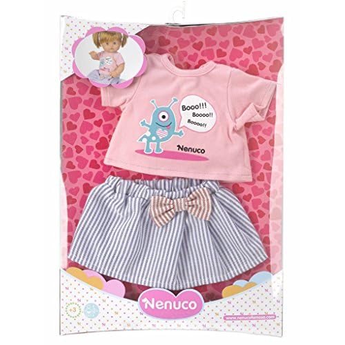 Nenuco - Set ropita casual con camiseta rosa y falda azul (Famosa 700011324) 60%OFF - membership.cidesco.org.au