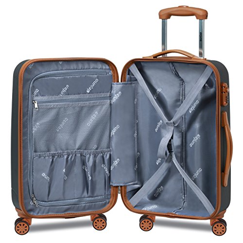 Hardside Spinner Luggage Dejuno Luggage Piece World Traveler - Main Image
