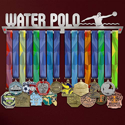 image for VICTORY HANGERS Water Polo Medal Hanger Display - Wall Mounted Award M