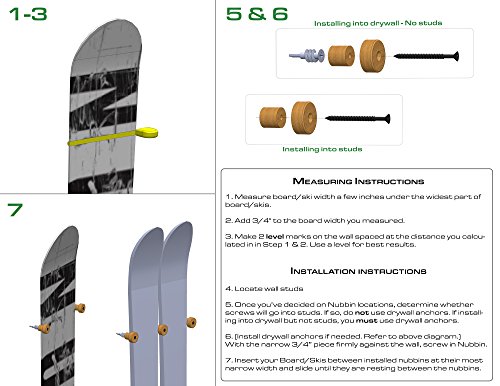 Grassracks Bamboo Ski Rack & Snowboard Rack - The Nubbin (3)