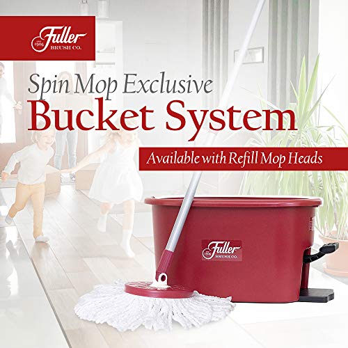 Fuller Brush Spin Mop Exclusive Bucket System Easy Wring, 360° Spin Streak Free Floor