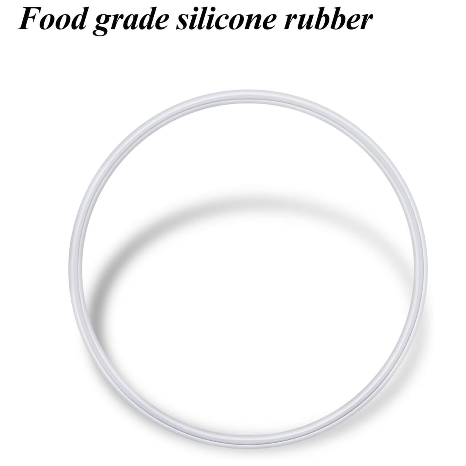 Mudder 6 Pieces Rubber Gasket Replacement Ring Seal White O Ring Compatible with Magic 250w Gasket for Replacement Parts Seal Cups Lids