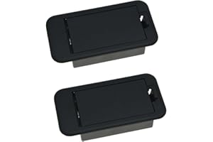 UCCKEYI 2PCS 9V Battery Cover Battery Box Case Compartment For Guitar Bass