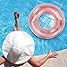 XP-Art Large Transparent Inflatable Tube Swim Tube Glitter Swim Ring Raft Durable Round Summer Pool Float Inflatable Swim Inner Tube for Summer Swim Pool Thicken (Pink) (120CM - Swim Ring)