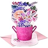 Hallmark Paper Wonder Mothers Day Pop Up Card (Purple Flower Bouquet, Beautiful in Every Way)