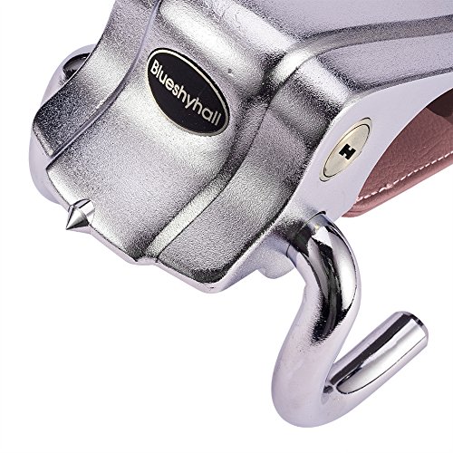 Blueshyhall Brown Antitheft Locking Devices Steering Wheel Lock with Safety Hammer