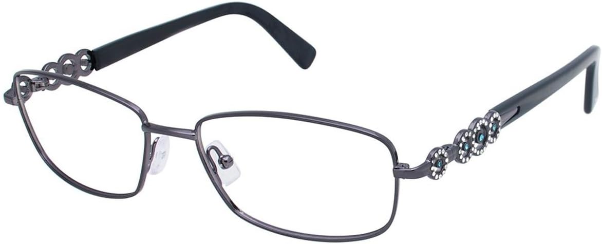 Tura Women's Optical Eyeglasses TE226 Gun Size 54