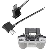 Hanatora 11.8 Inch USB C to USBC RC-N3/N2/N1/N1C Remote Controller Cable for DJI Flip,Neo,Mavic 3,Air 3S/3/2/2S,Mini 4K/2 SE/3/4 Pro,Nylon 1FT Tablet RC Data Cord Accessories(Type C Connector)