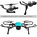 KUUQA 5 Pcs Accessories Kits Compatible with Spark, Including 2 in 1 Propeller Guard with Foldable Landing Gear, Gimbal Camera Guard, Lens Hood, Finger Guard Board, Joystick Protector