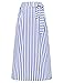 Grace Karin Women's Full Length Vertical Striped Long Skirts With Pocket