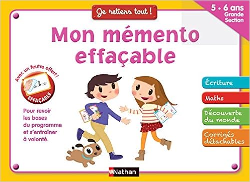 Amazon Fr Mon Memento Effacable Grande Section Collectif Livres