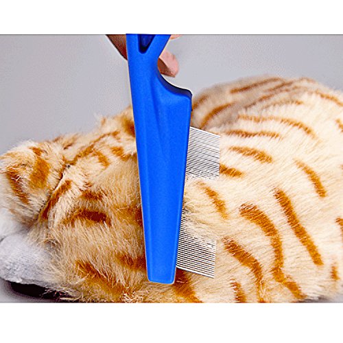 Pet Steel Grooming Comb, Cat Dog Shedding Brush Tear Stain Remover Combs with Short to Long Hair, Steel Comb Gently and Effectively Removes Tangles, Crust, Mucus and Stains from Your Pets