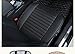 EDEALYN (2PCS PU Leather Seat Covers Auto Seat Protector Car Seat Covers for Front Seat with Side Flaps,(Deep20 inch × Width20 inch × Thick 0.4 inch) (Black-2 PCS)