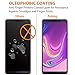 [2-Pack] Samsung Galaxy A9 (2018) Full Coverage Screen Protector Tempered Glass, Zeking 0.33mm 2.5D Edge 9H Hardness [Anti Scratch][Anti-Fingerprint] Bubble Free, Lifetime Replacement Warranty