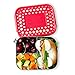 LunchBots Trio II Stainless Steel Food Container - Three Section Design Perfect for Healthy Snacks, Sides, or Finger Foods On The Go - Eco-Friendly, Dishwasher Safe and BPA-Free - Red Dots