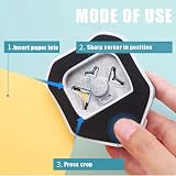 FUYOAL 3 in 1 Corner Rounder Punch Blue 4mm 7mm 10mm for Paper Craft view 4