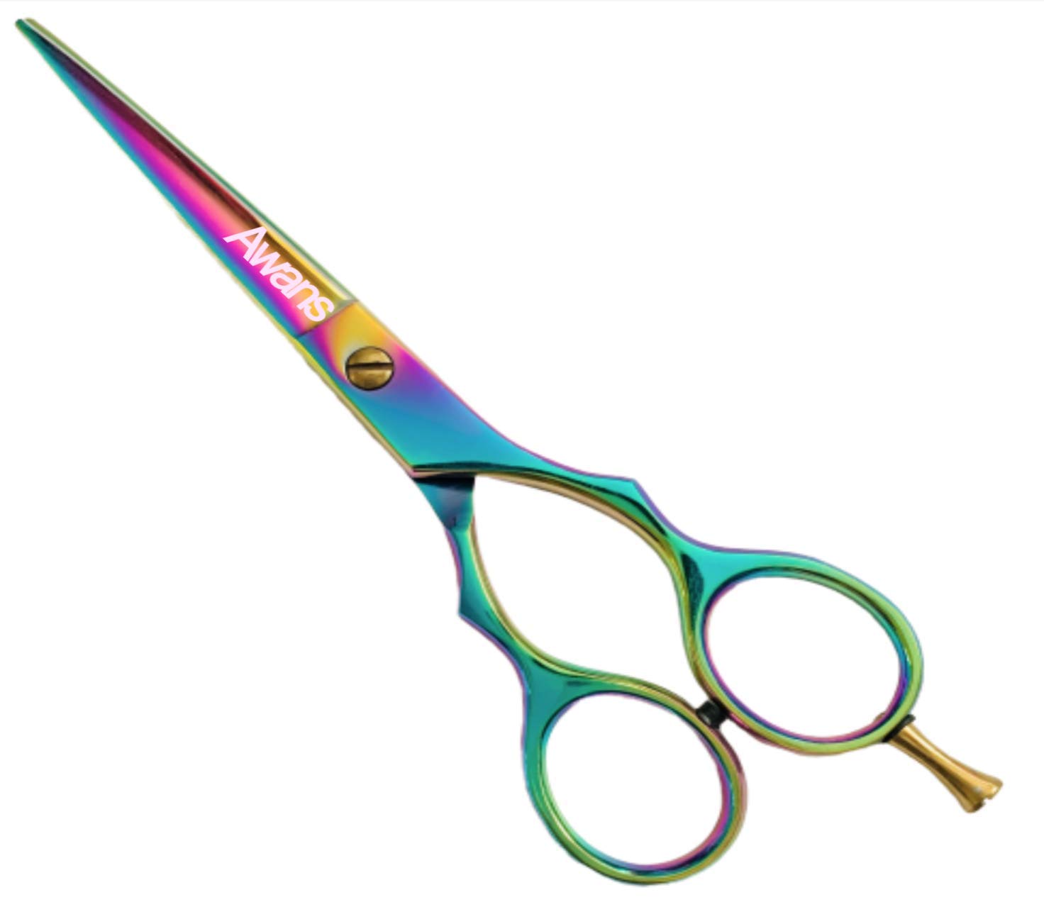Awans Professional Hairdressing Scissors, Stainless Steel Scissors 6 inches Pink