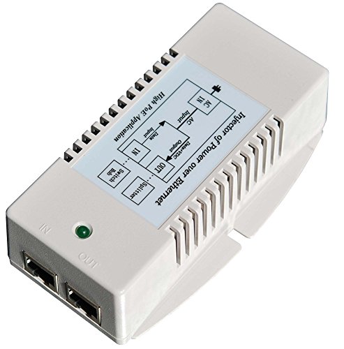 Tycon Systems TP-POE-HP-48GD 56V Gigabit High Power POE Power Inserter - US Power Cord, 35W