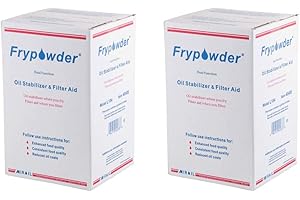 MirOil L106 Fry Powder Oil Stabilizer and Filter Aid, Deep Fryer Cooking Oil Saver, Removes Fryer Grease Contaminants & Carbon Deposits, Helps Save Grease, 2 x 4 Gallons of L104 (8Gallons) Fry Powder