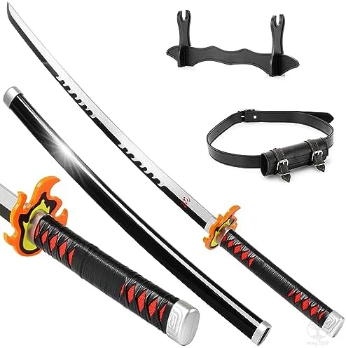 ixampoun 2ps Mini Toy Katana Keychain, Metal Model Sword with Pull