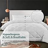 Cozynight Soft Oversize Twin XL Comforter Duvet Insert-Lightweight Down Alternative Comforter with Corner Tabs-HypoallergenicÂ Â & Lightweight & Breathable Microfiber White Comforter