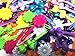 Tara Girls Self Hinge Plastic Flower Hair Barrettes 18 Pieces Selection (Blue White)