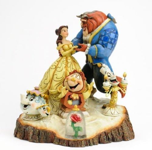 Disney Tradition Beauty and the Beast Tale as Old as Time [parallel import goods] Enesco woodcarving tone figure Jim Shore