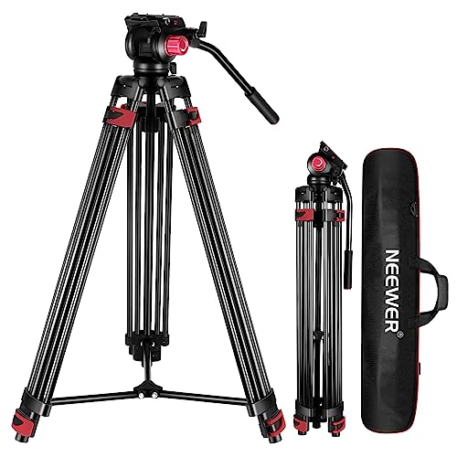 NEEWER 79"/200cm Video Stativ, Heavy Duty Aluminiumlegierung Kamerastativ