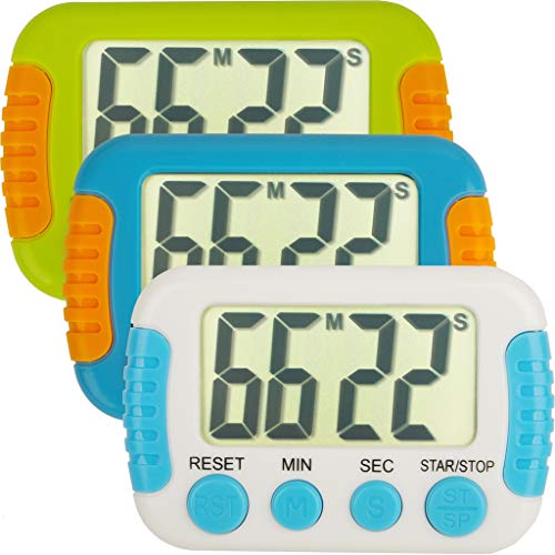 Classroom Or Meeting Timers for Kids and Teacher Digital Kitchen Timer, Count-Up & Count Down for Cooking Baking Sports Games Office Study (3pcs) - Thumbnail 7