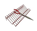 ABN Heavy-Duty Metal Multi Tool Holder Organizer Tray Rack in Red for 16 Pliers and Other Hand Tools Storage