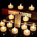 Micandle 12Pcs Remote Candles,Battery Led Flameless Tea Candles with Remote Control,Warm White Flickering Remote Tea Lights for Wedding Party Halloween Home Decor