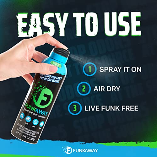 FunkAway Aerosol Spray, 8 oz, Extreme Odor Eliminator Spray, Ideal for