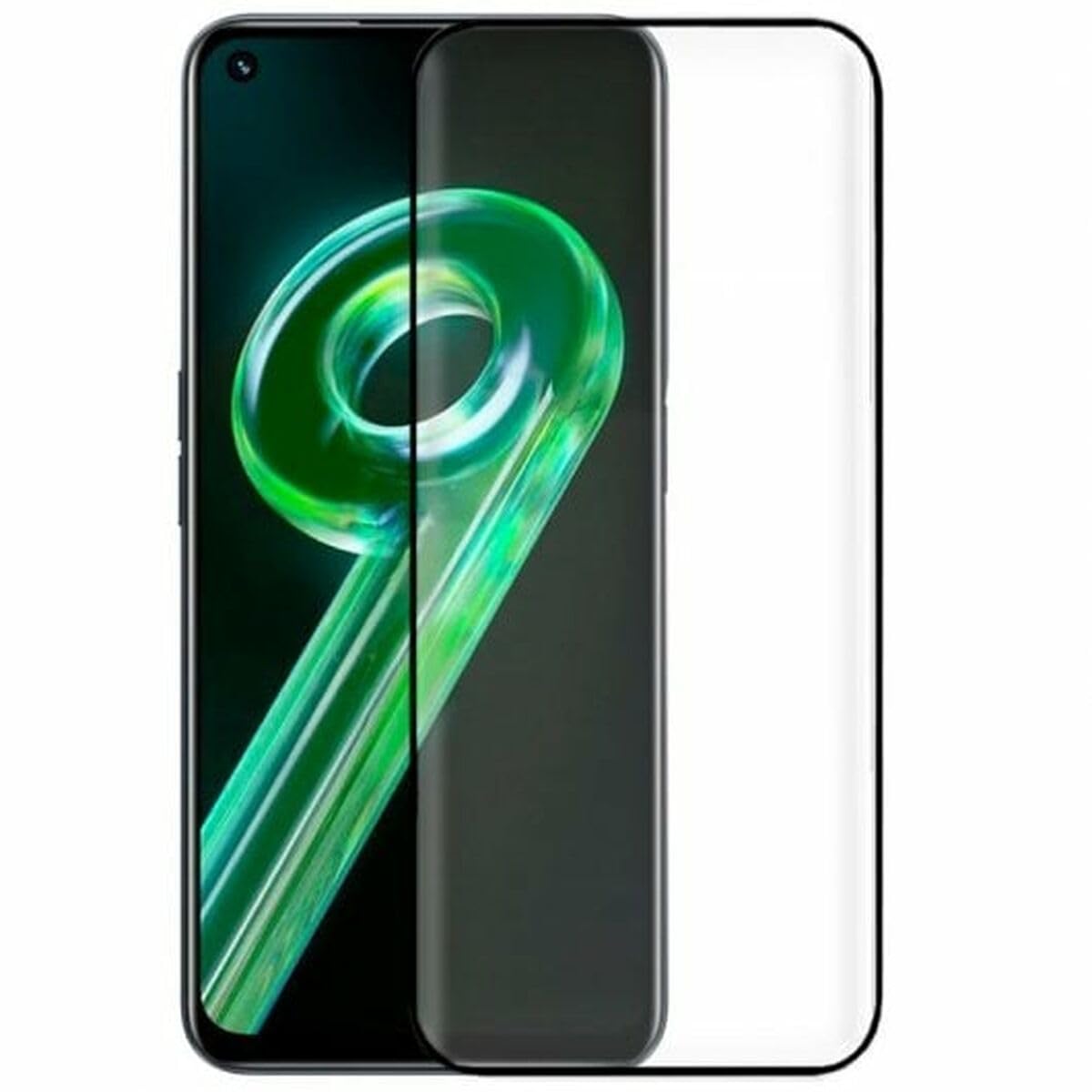 COOL SMARTPHONES & TABLETS ACCESSORIES Tempered Glass Screen Protector for Realme 9 5G (Full 3D, Black)